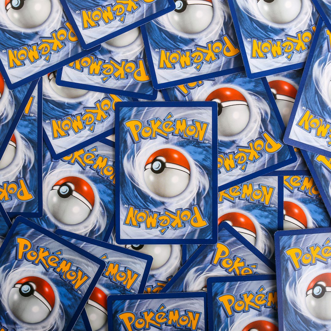 Pile of trading cards